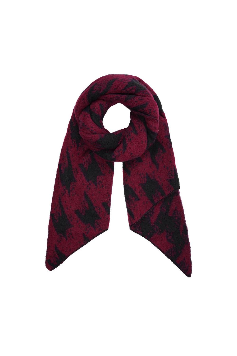 Écharpe D'hiver Rouge Polyester