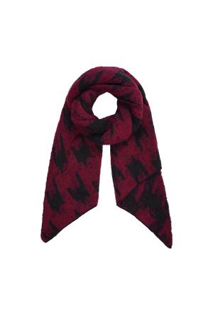 Écharpe D'hiver Rouge Polyester h5