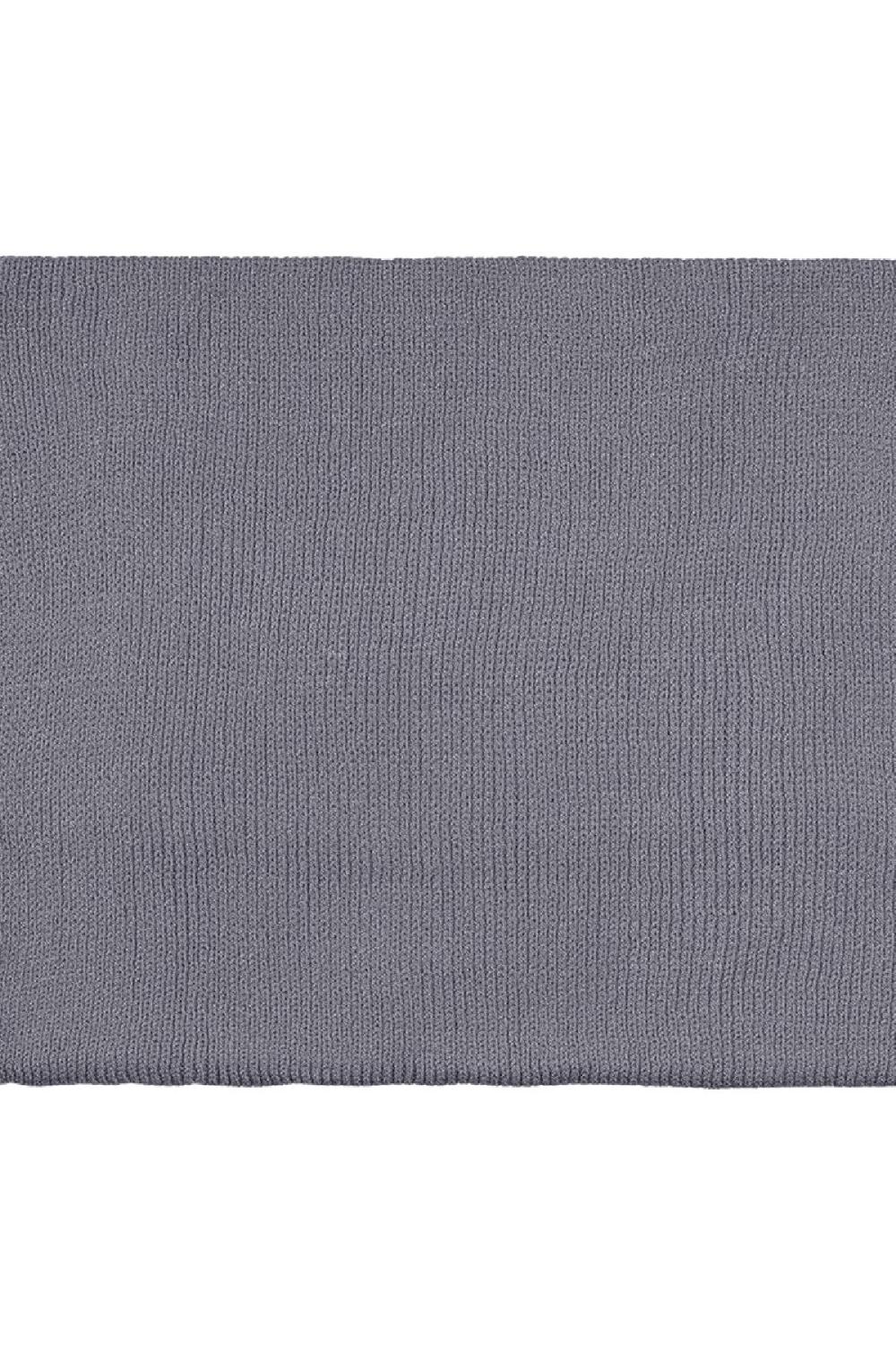 Echarpe Basique Gris Acrylique Image4
