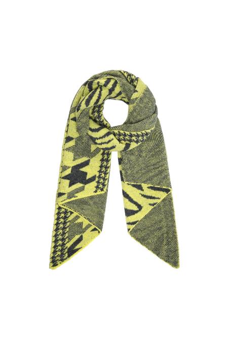 Echarpe douillette hiver Jaune Acrylique 2
