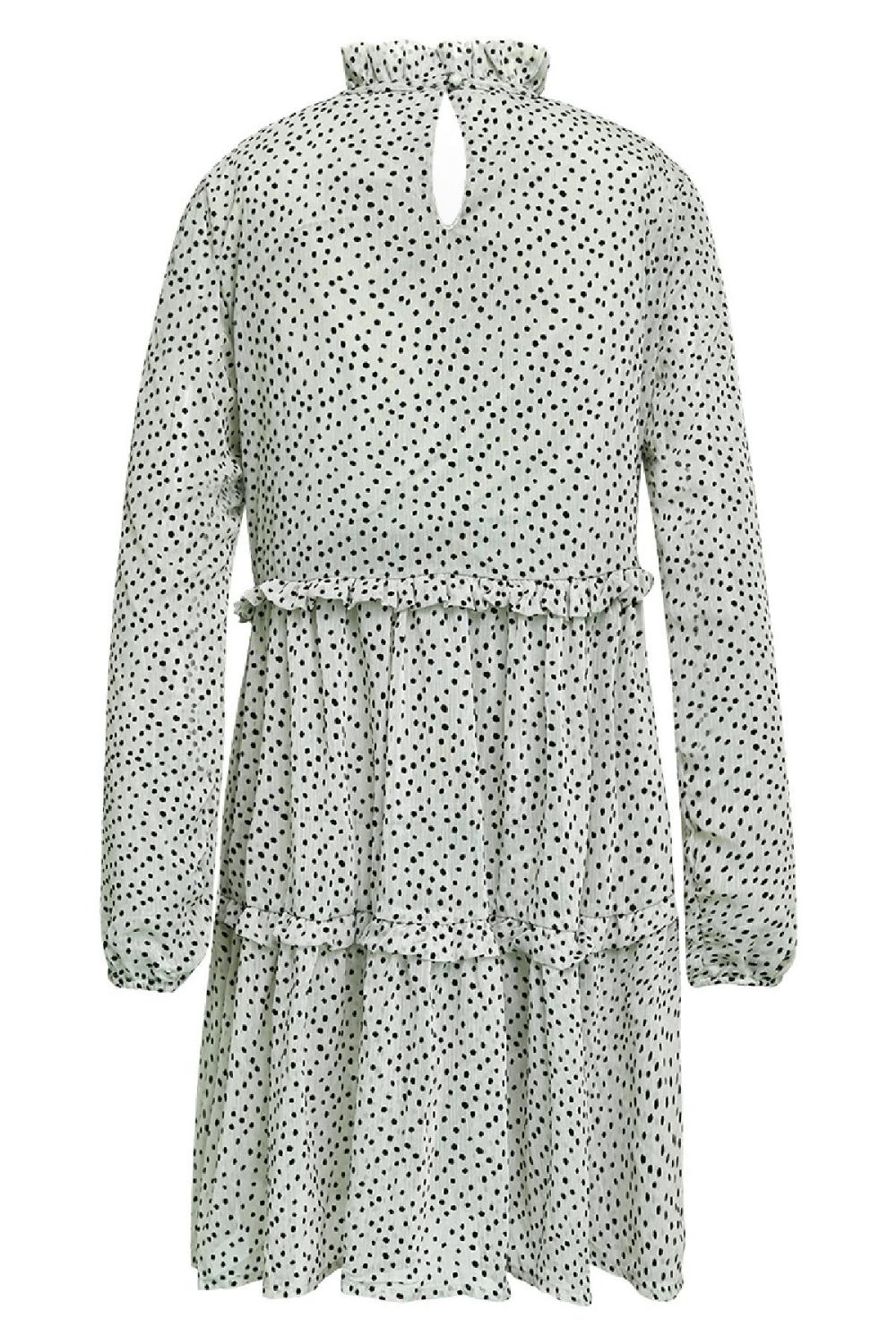 Robe Mi-Longue Femme En Polyester À Volants Superposés Image4