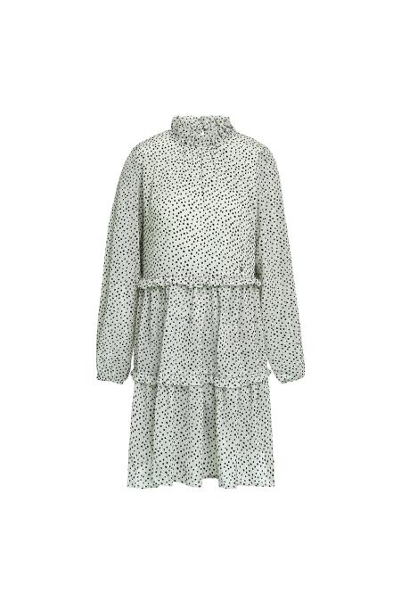Robe Mi-Longue Femme en Polyester à Volants Superposés 2