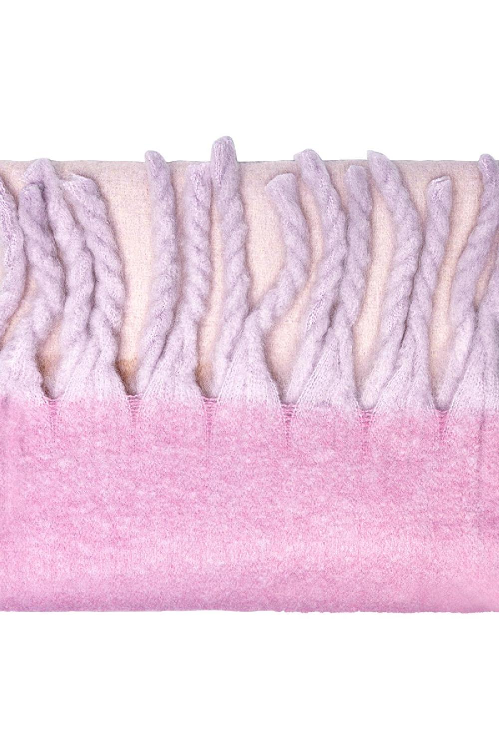 Echarpe Couleurs Claires Rosé Polyester Image2