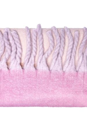Echarpe Couleurs Claires Rosé Polyester h5 Image2