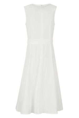 Robe En Coton Avec Poches Blanc Cassé S h5 Image2