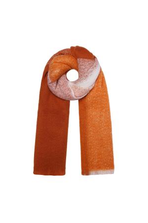 Foulard Dégradé Orange Polyester h5 