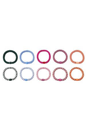 Bracelets Élastiques À Cheveux Multicouleur Polyester h5 Image4