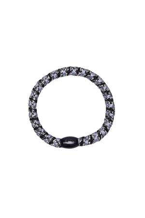 Lot De 5 Bracelets Élastiques À Cheveux Noir & Beige Polyester h5 