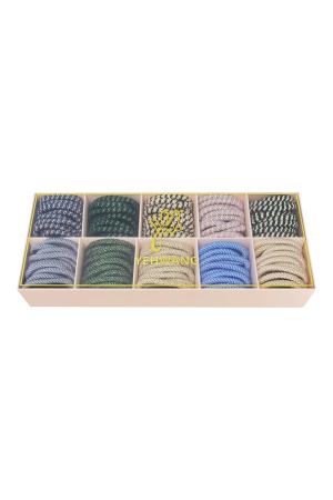 Bracelets Élastiques À Cheveux Multicouleur Polyester h5 