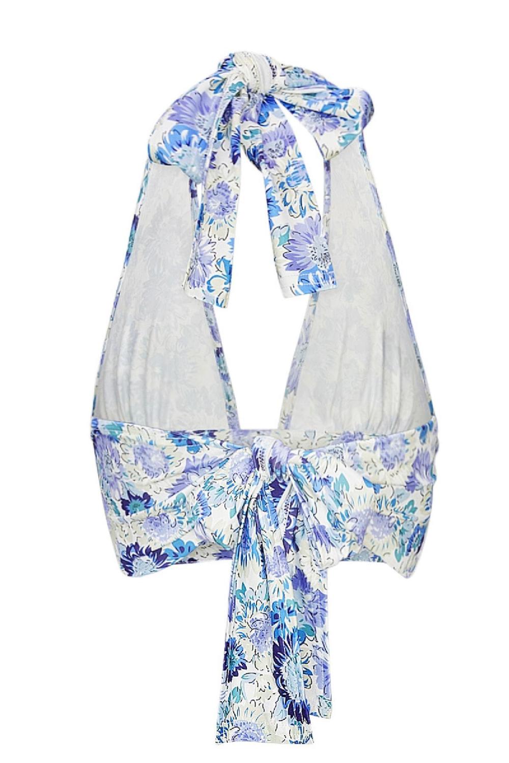 Jupe Mini Femme En Polyester Imprimé Floral Conception Enveloppante Image6