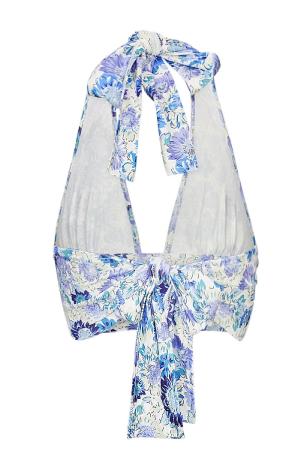 Jupe Mini Femme En Polyester Imprimé Floral Conception Enveloppante h5 Image6
