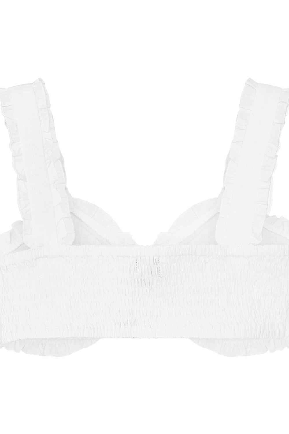 Crop Top Découpé - Blanc M Image6