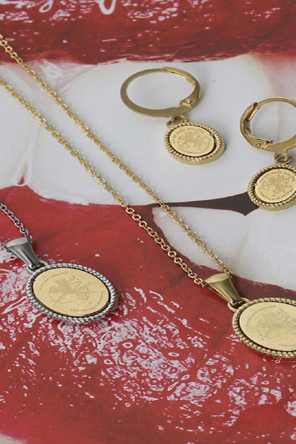 Necklace Cupid Argenté Acier Inoxydable h5Image2