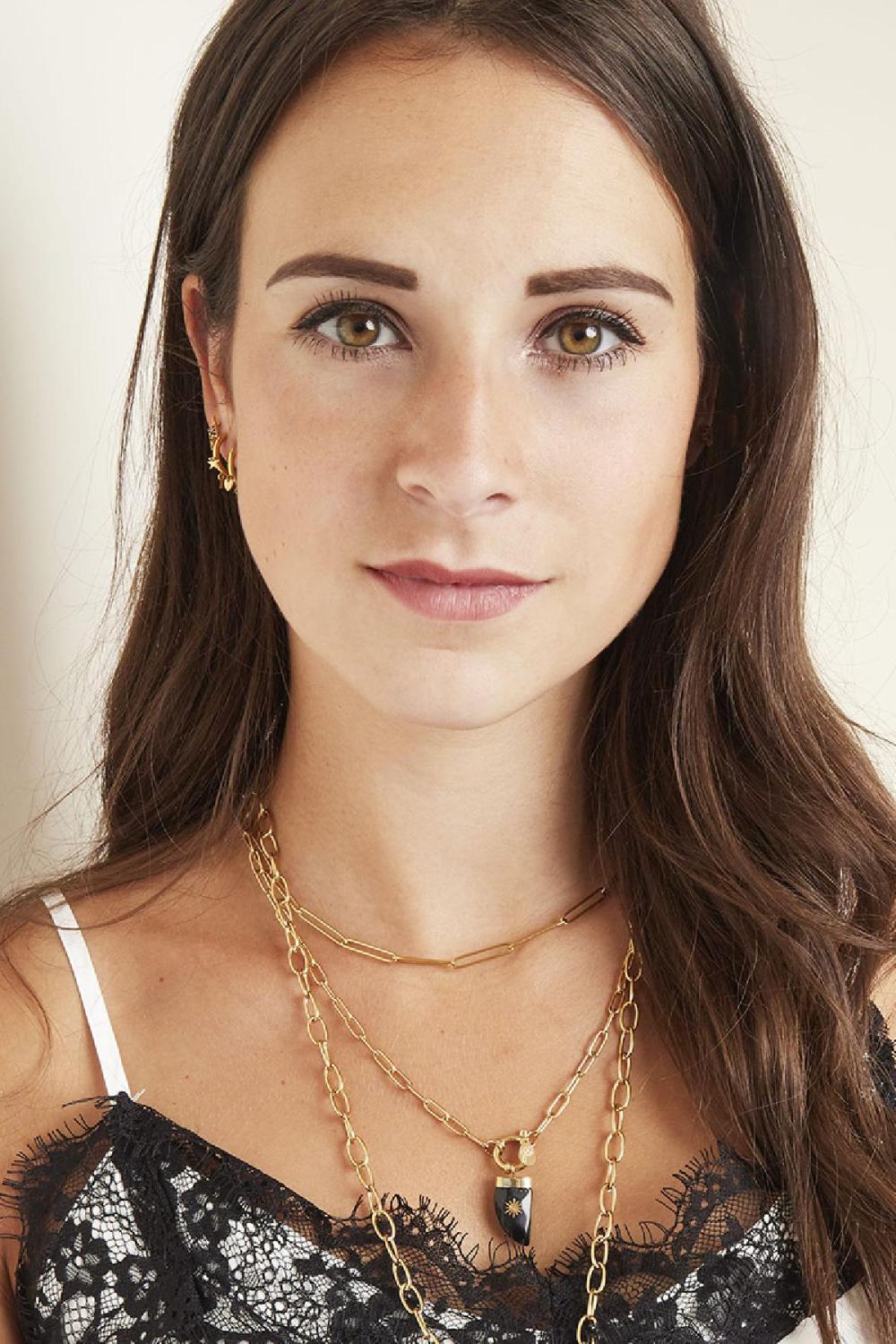 Collier Plain Chain Couleur Or Acier Inoxydable h5Image3