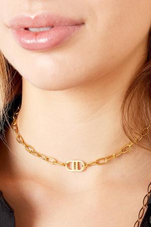 Collier Bonne Chance Couleur Or Acier Inoxydable h5 Image3