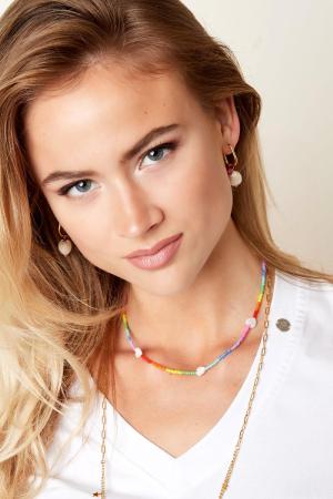 Collier Coeurs D'amour - Collection Arc-En-Ciel Multicouleur Acier Inoxydable h5 Image2