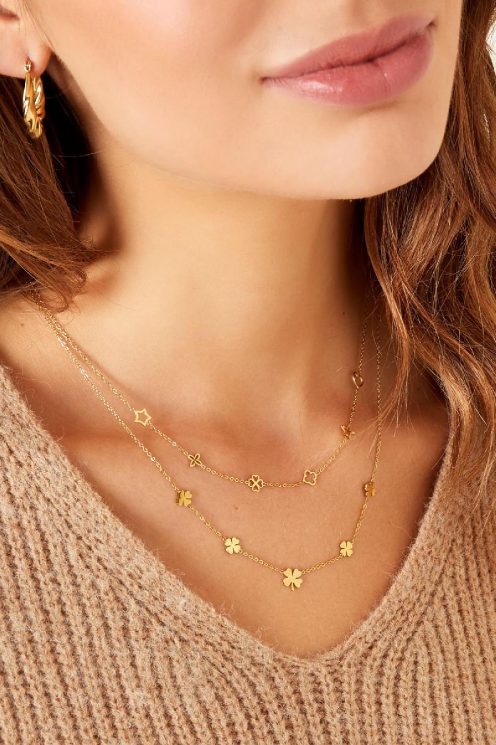 Collier Avec Chiffres Argenté Acier Inoxydable Image3