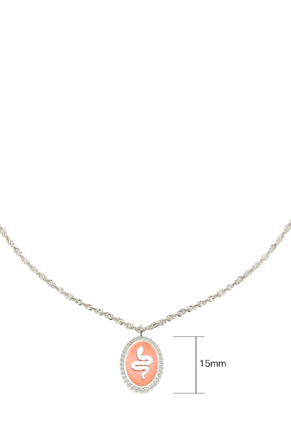Collier Serpent Orange Acier Inoxydable Image2