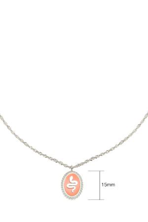 Collier Serpent Orange Acier Inoxydable h5 Image2