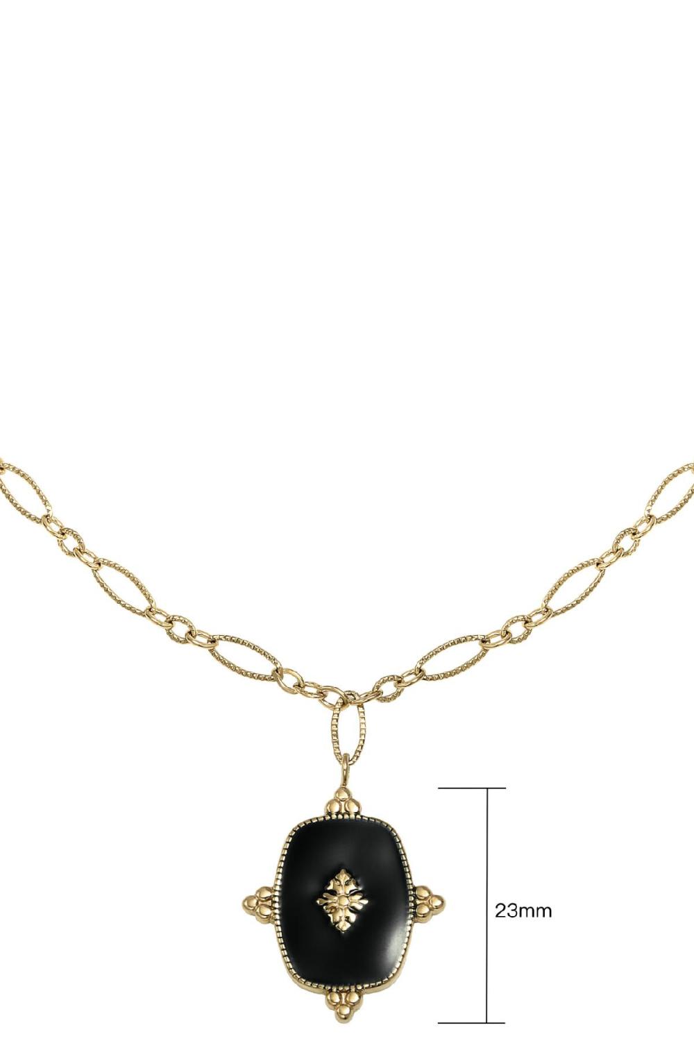 Necklace Precious Leaf Vert Acier Inoxydable h5Image2