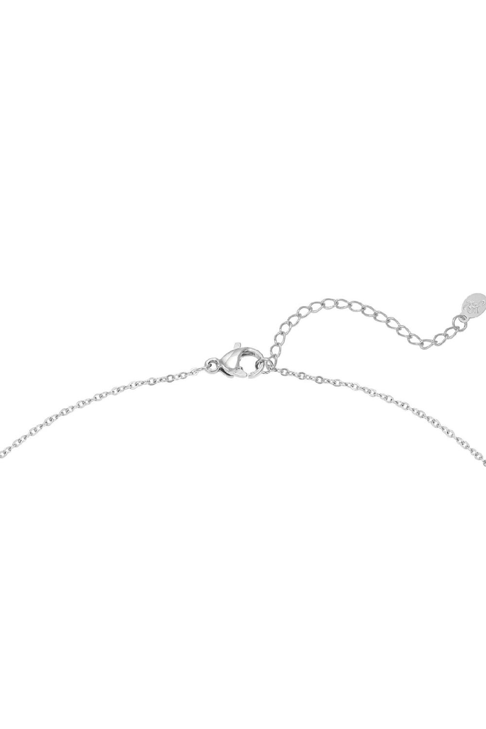 Collier Letters Wild Argenté Acier Inoxydable Image3