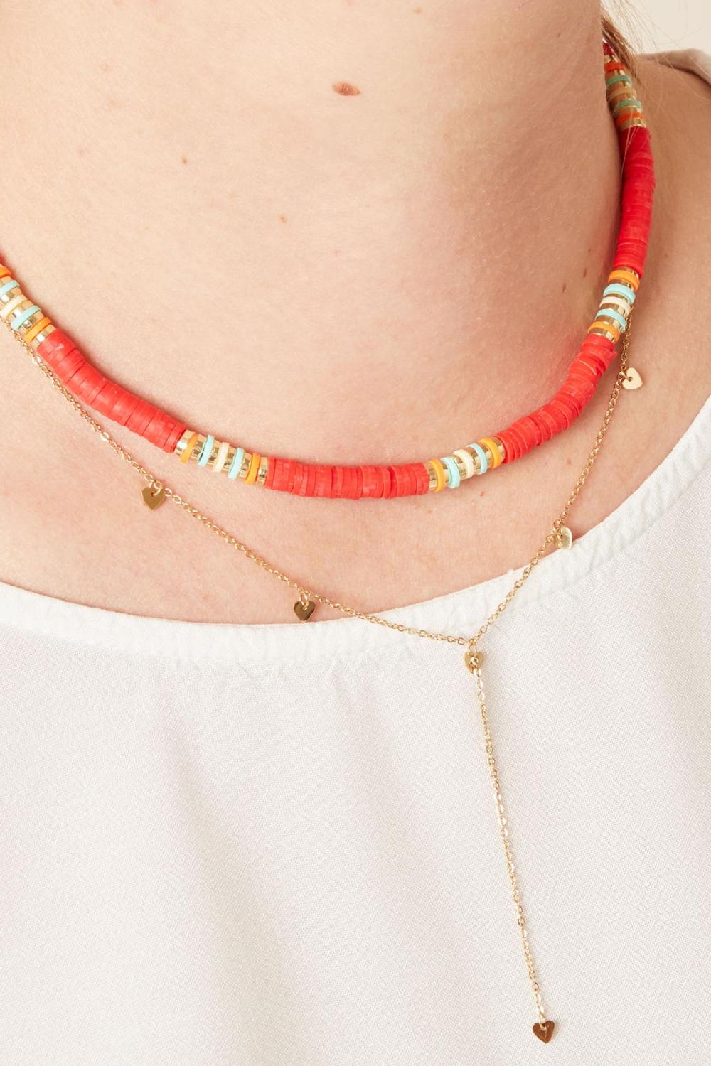 Neklace Fall In Love Argenté Acier Inoxydable h5Image2