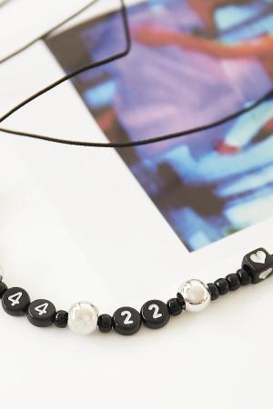 Beads Number 2 - 4Mm Noir & White Plastique h5 Image3