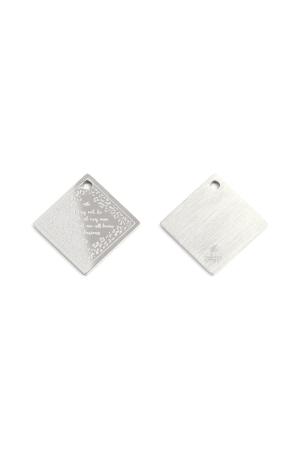 Charm Quote Argenté Acier Inoxydable h5
