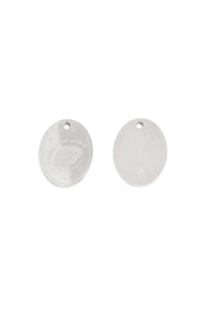 Charm Donut Argenté Acier Inoxydable h5