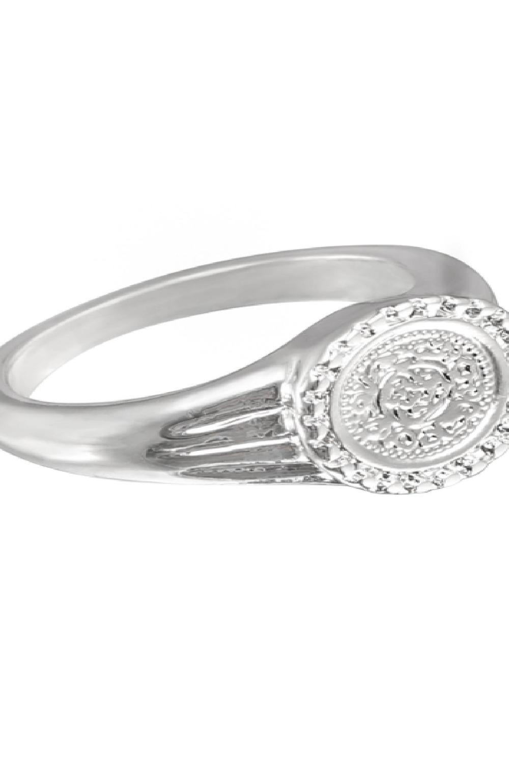 Ring Roman Coin #16 Argenté Plaqué Couleur Or h5Image3