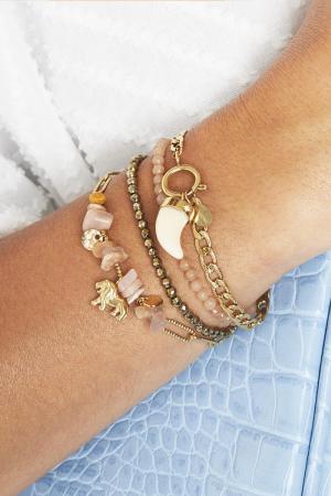 Bracelet Ivory Horn Argenté Acier Inoxydable h5 Image4