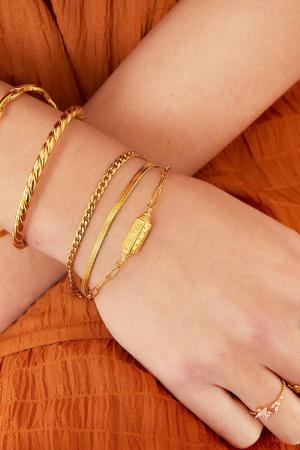 Bracelet Moon Stars Pendentif Couleur Or Acier Inoxydable h5 Image2