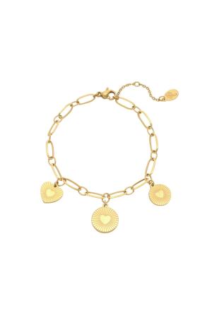 Bracelet Locked In Love Couleur Or Acier Inoxydable h5