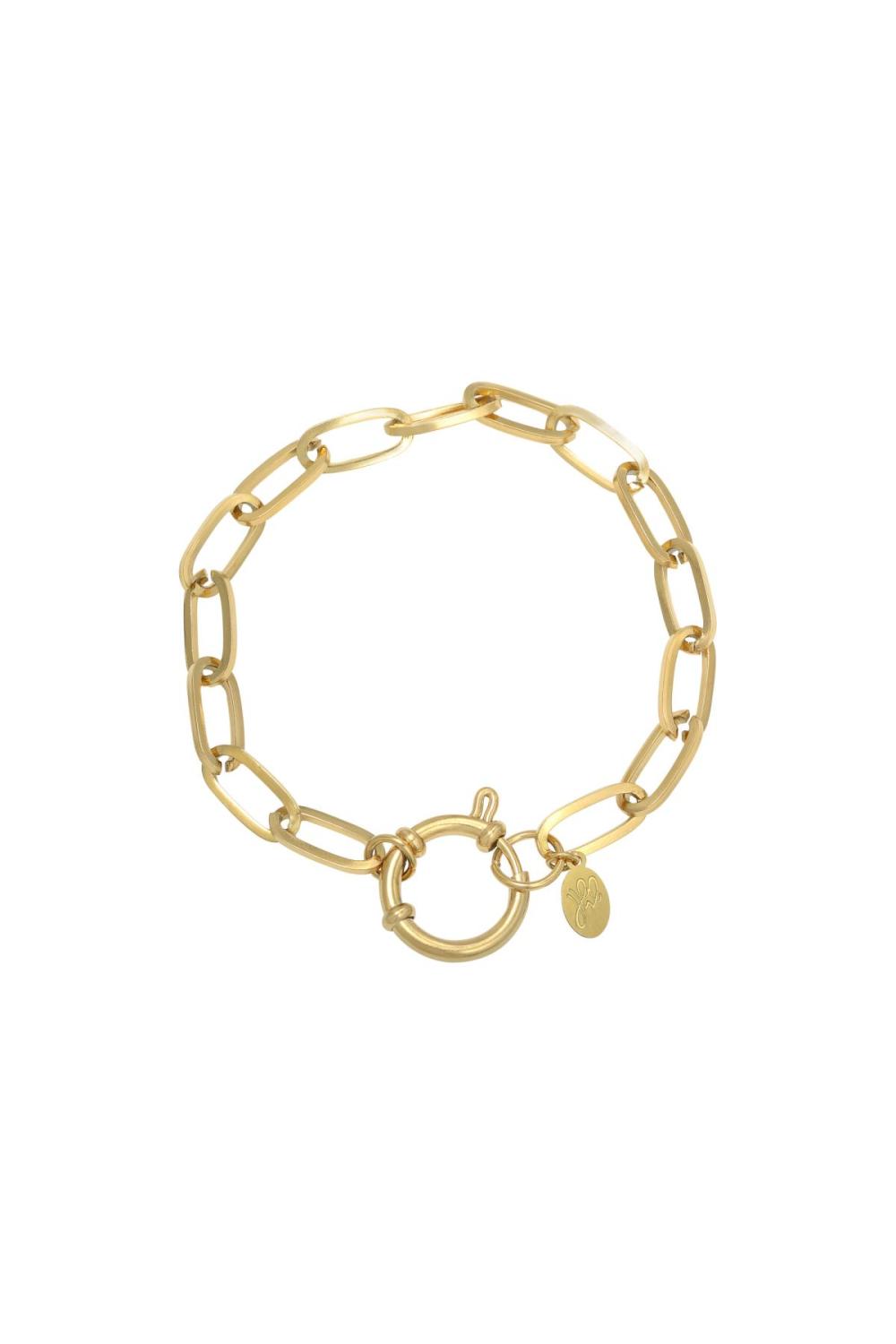Bracelet Chain Eve Couleur Or Acier Inoxydable