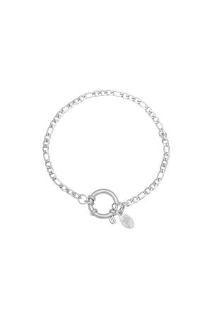 Bracelet Chain Faye Argenté Acier Inoxydable h5