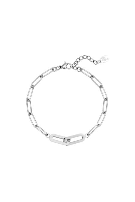 Bracelet Change Argenté Acier inoxydable