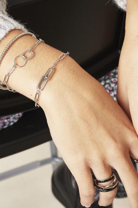 Bracelet Change Argenté Acier inoxydable 2