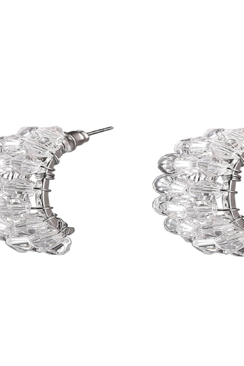 Earrings Future Rock Transparent Métal h5Image2