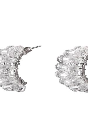 Earrings Future Rock Transparent Métal h5 Image2