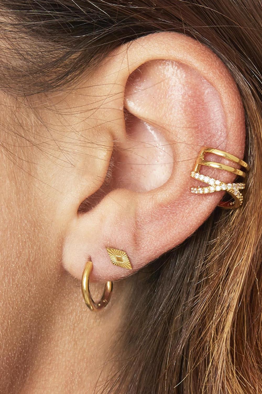 Earcuff Grace Argenté Cuivré h5Image2