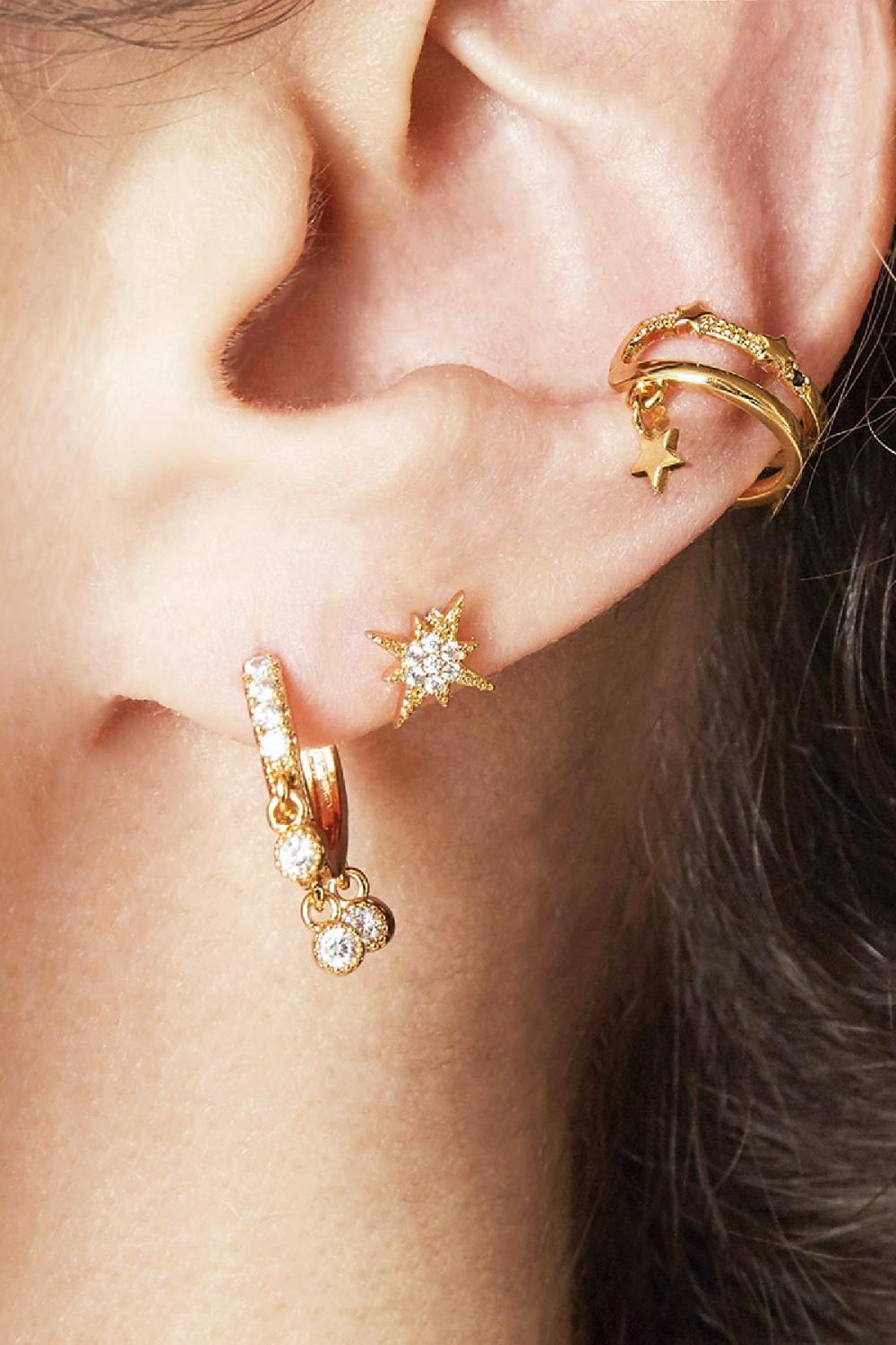 Earcuff Star Couleur Or Cuivré h5Image2