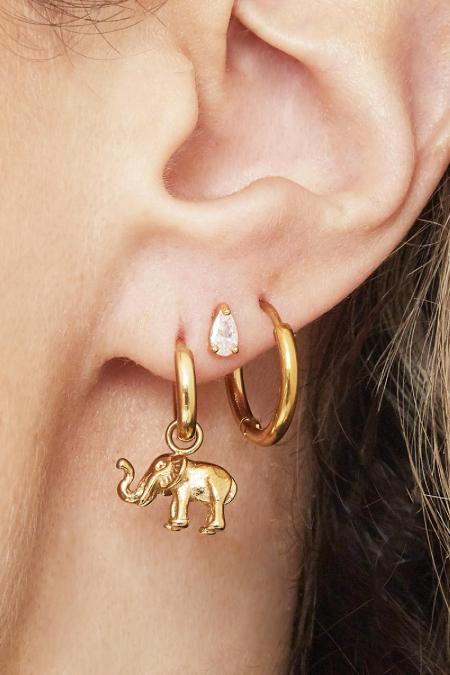 Boucles d'oreilles Little Hoops 1,6cm Acier inoxydable 2