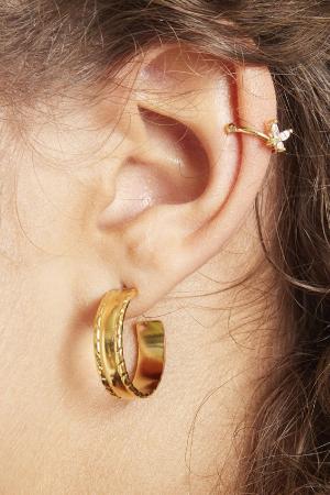 Boucles D'oreilles Charmed Argenté Acier Inoxydable h5 Image2