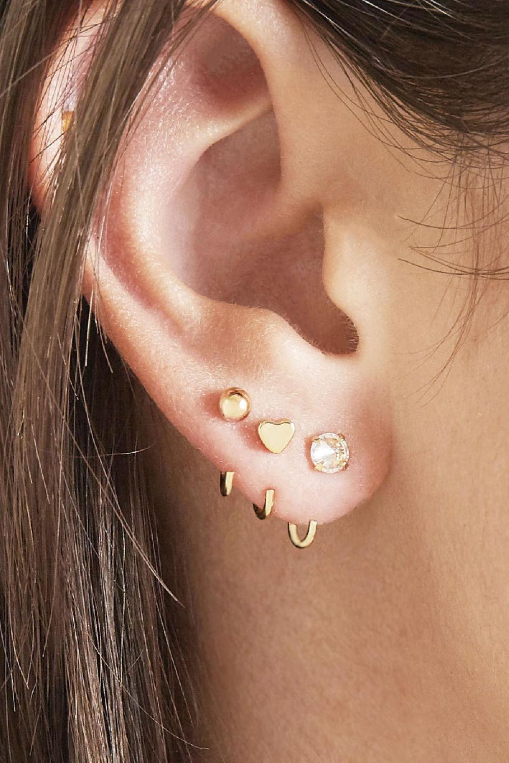Boucles D'oreilles Huggies Tiny Ball Cuivré Image2
