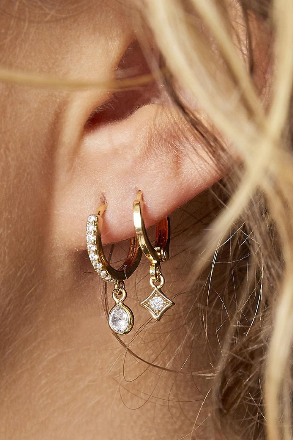 Boucles D'oreilles Gleam Argenté Cuivré h5Image2