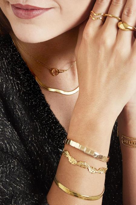 Bracelet Retreat Couleur or Acier inoxydable 2