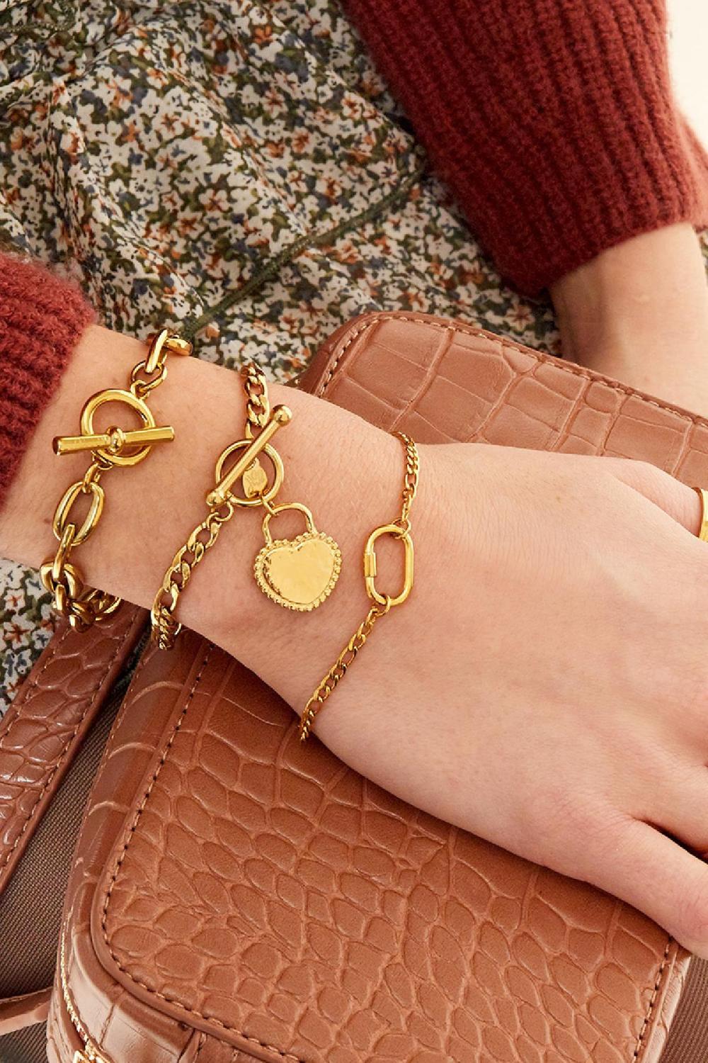 Bracelet Shelby Couleur Or Acier Inoxydable h5Image2