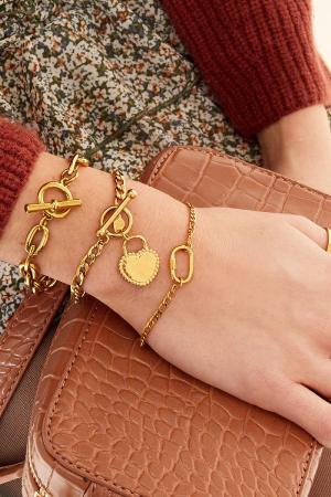 Bracelet Shelby Couleur Or Acier Inoxydable h5 Image2