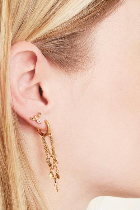 Boucles d'oreilles Hanging Hearts Acier inoxydable 2