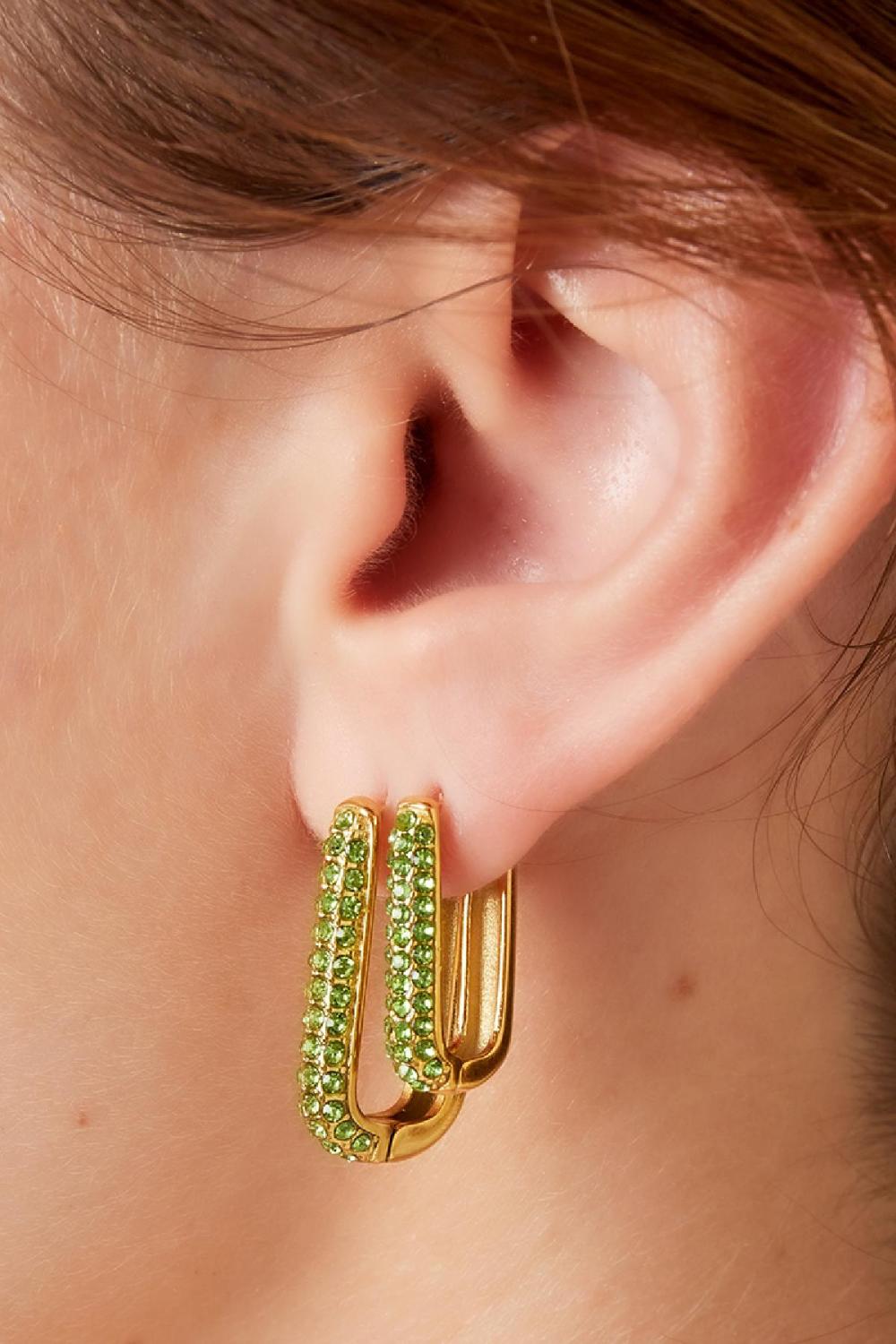 Boucles D'oreilles Shimmer Spark Large Acier Inoxydable Image3